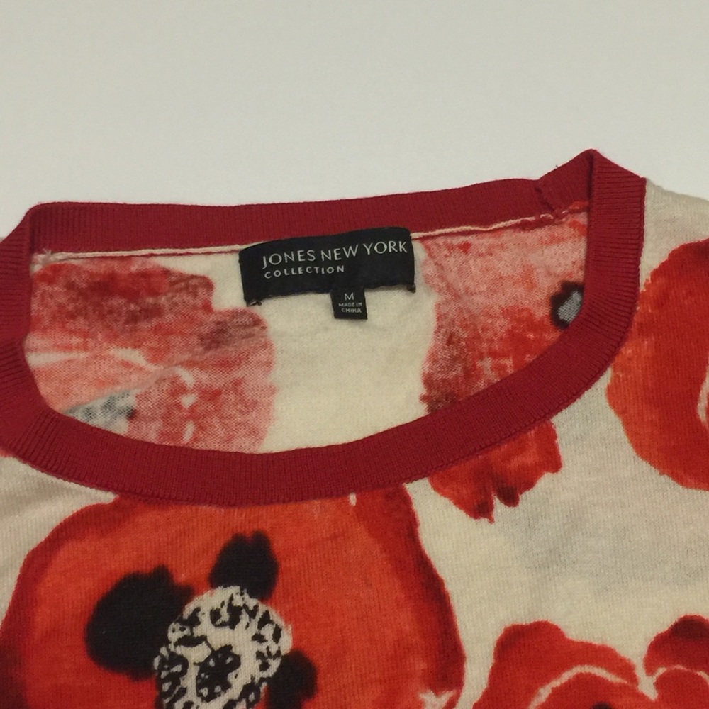 Jones New York Floral Vest - Picture 2 of 6